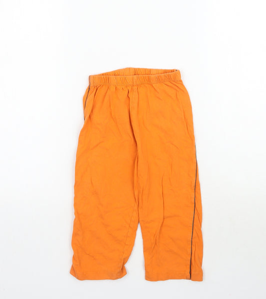 Primark Boys Orange Solid   Pyjama Pants Size 2-3 Years