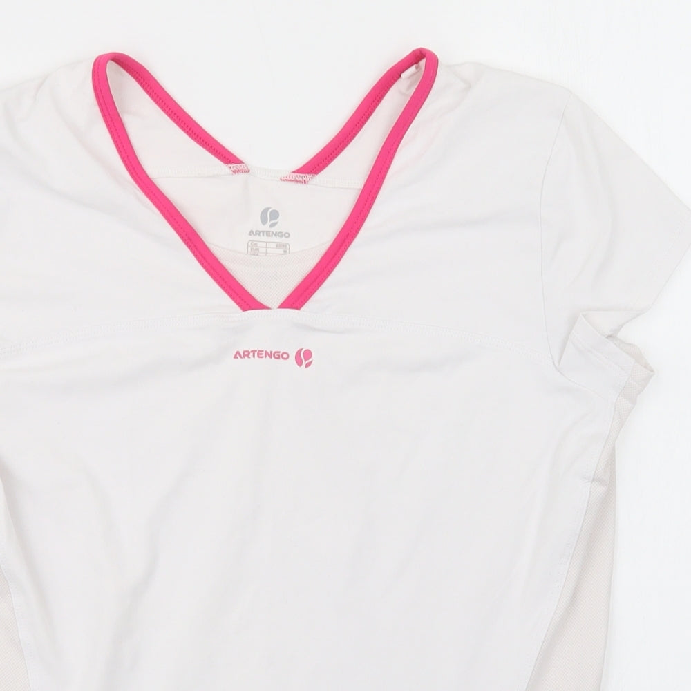 Artengo Womens White   Basic T-Shirt Size M
