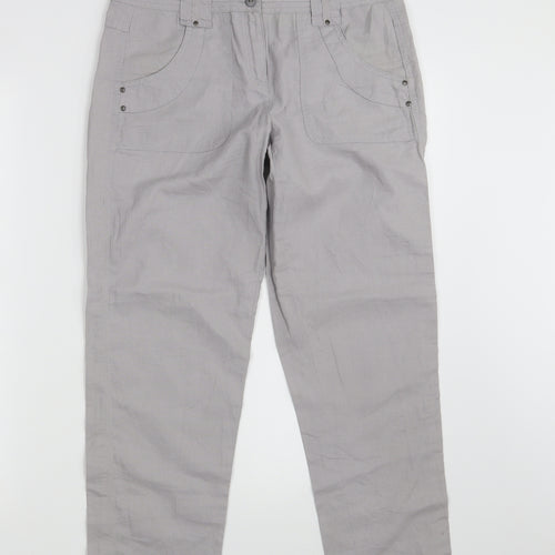 Cache Cache Womens Grey   Trousers  Size 30 in L28 in