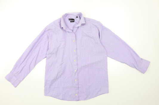BHS Mens Purple    Dress Shirt Size 15