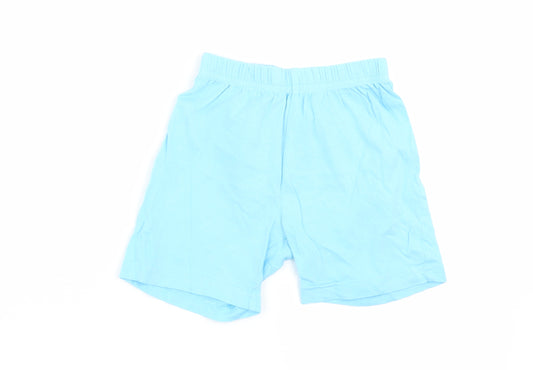 F&F Boys Blue Solid   Pyjama Pants Size 2-3 Years  - shorts