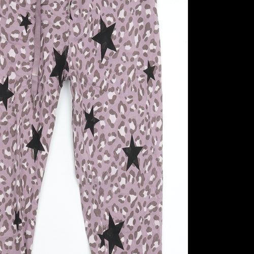 Blanco Womens Grey Animal Print  Trousers  Size 34 in L27 in