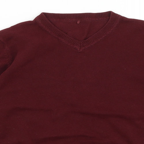 George Boys Red   Pullover Jumper Size 7-8 Years
