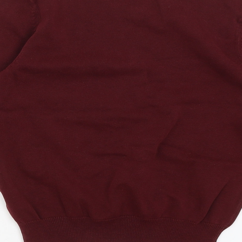 George Boys Red   Pullover Jumper Size 7-8 Years