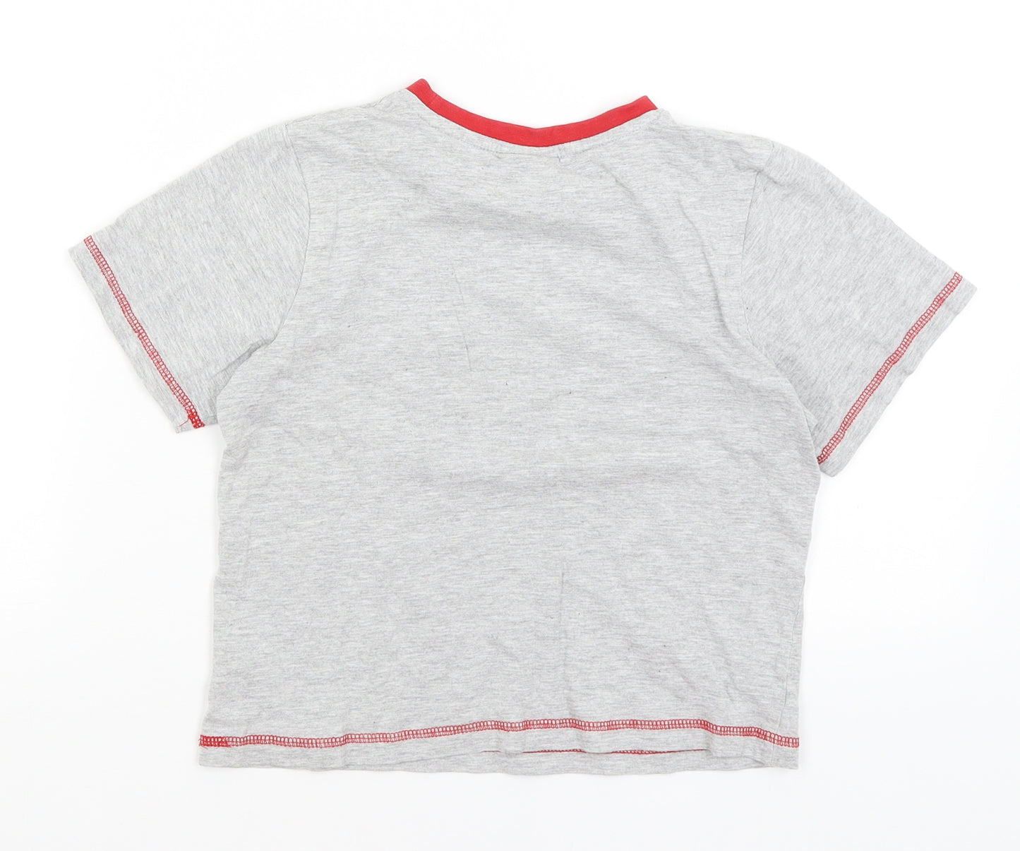 Emoji Boys Grey   Basic T-Shirt Size 8-9 Years  - Game Time