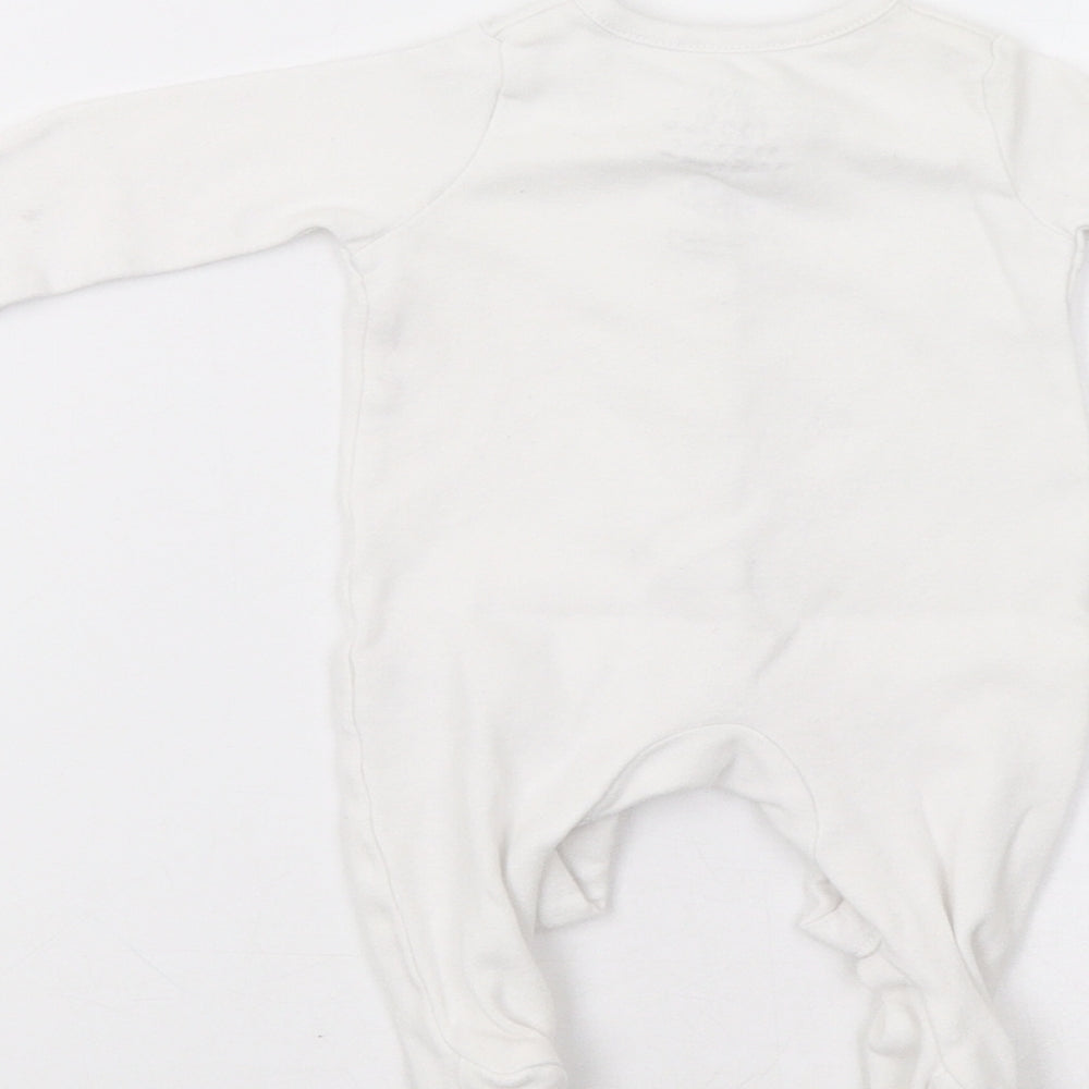 F&F Baby White   Babygrow One-Piece Size 0-3 Months