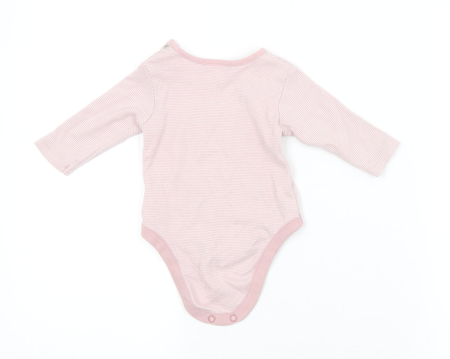 NEXT Baby Pink Striped  Babygrow One-Piece Size 0-3 Months