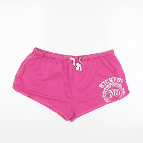 Kickers Womens Pink   Culotte Shorts Size 16