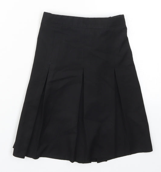 George Girls Black   Pleated Skirt Size 7-8 Years