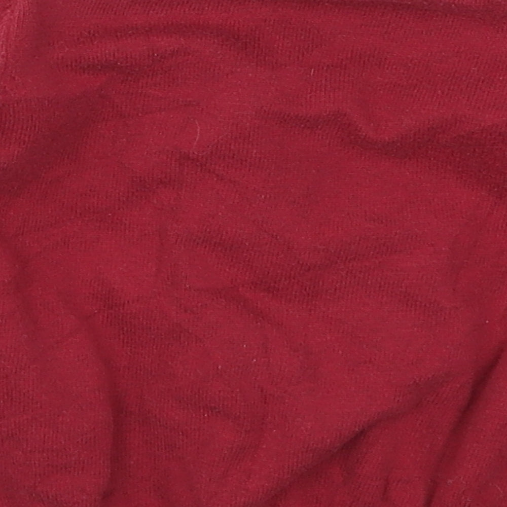 Zara Boys Red  Knit Cardigan Jumper Size 3-4 Years