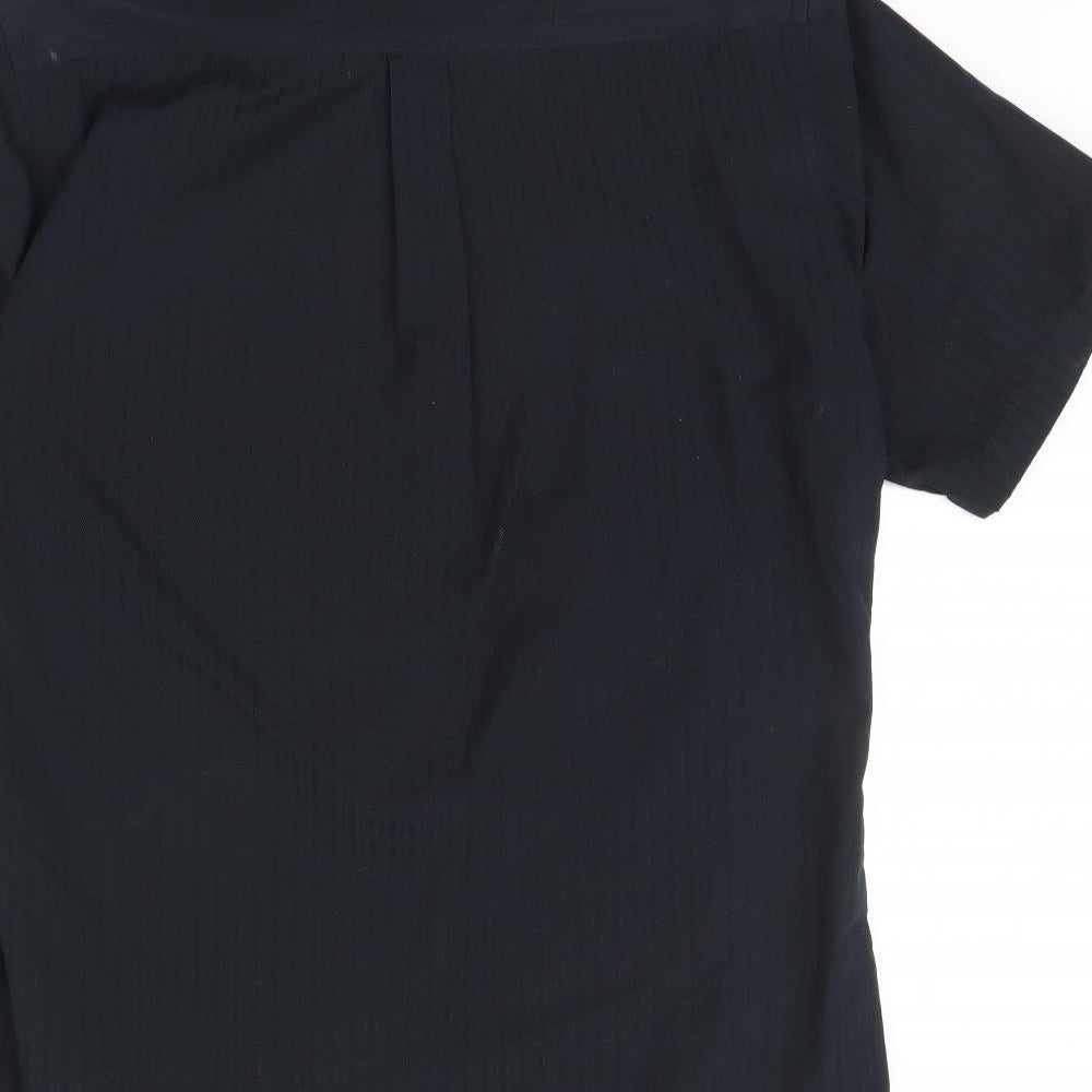Dunnes Stores Mens Black Striped   Dress Shirt Size 15.5