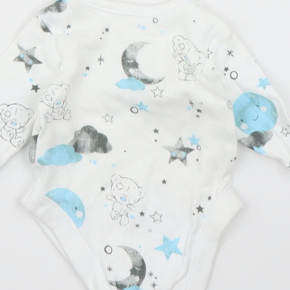 George Baby White   Babygrow One-Piece Size Newborn