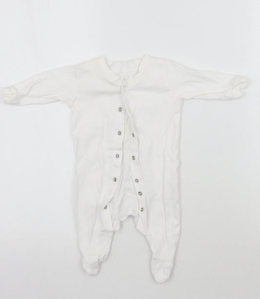 George Baby White   Babygrow One-Piece Size 0-3 Months