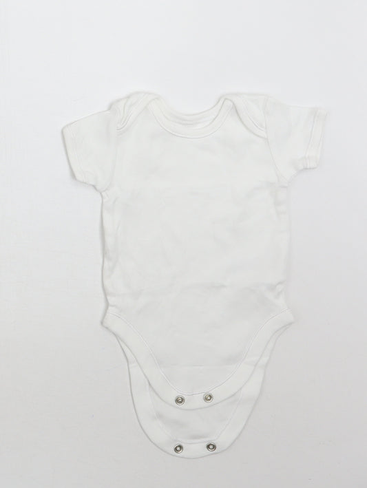 George Baby White   Babygrow One-Piece Size 0-3 Months