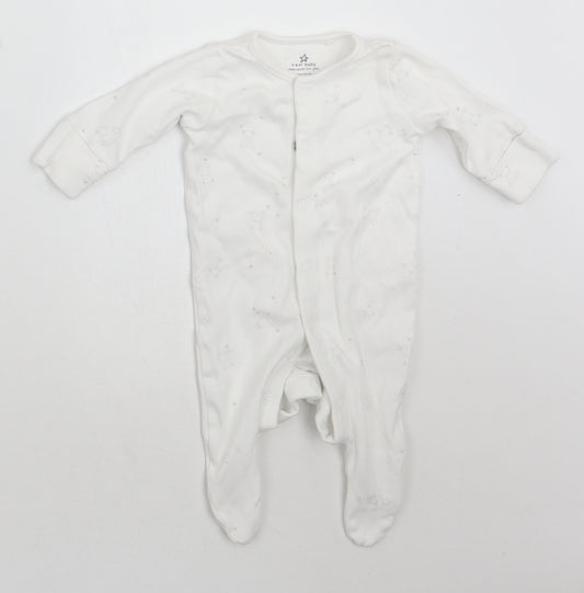 NEXT Baby White Geometric  Babygrow One-Piece Size 0-3 Months