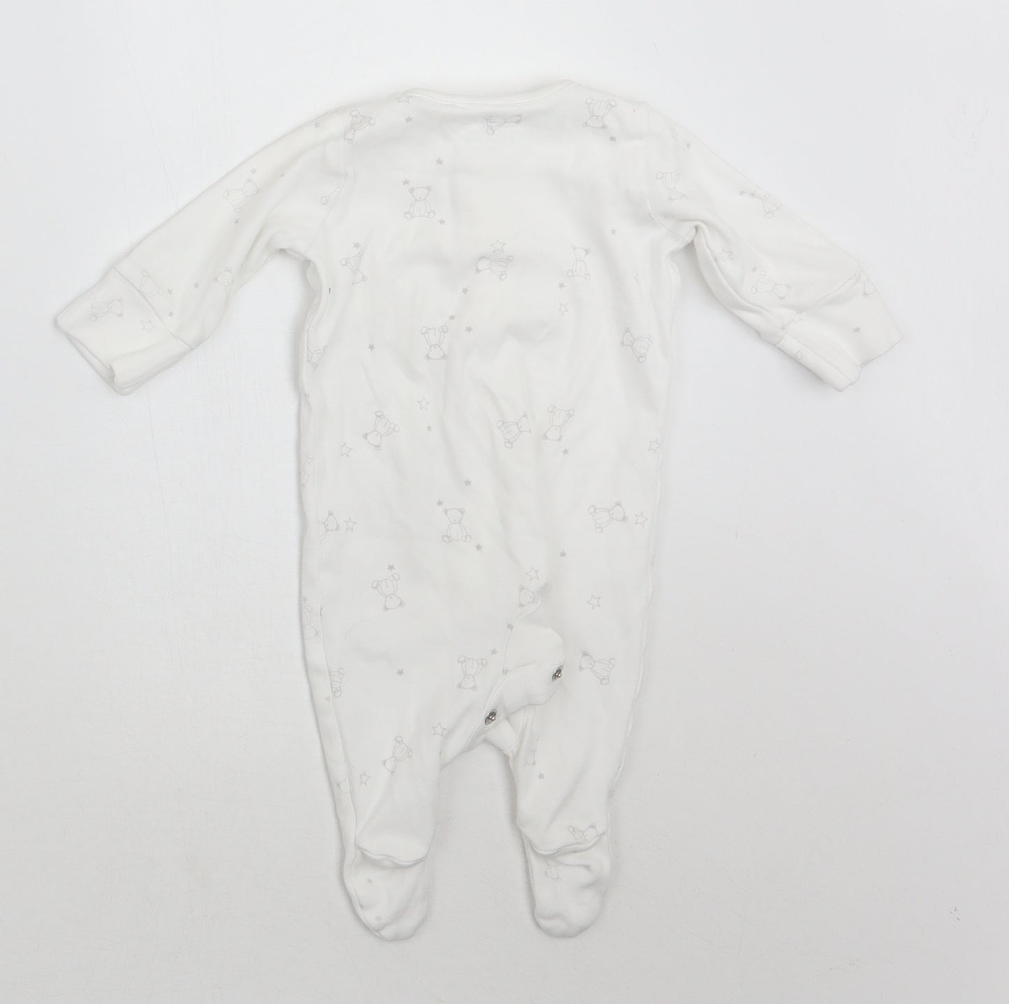 NEXT Baby White Geometric  Babygrow One-Piece Size 0-3 Months