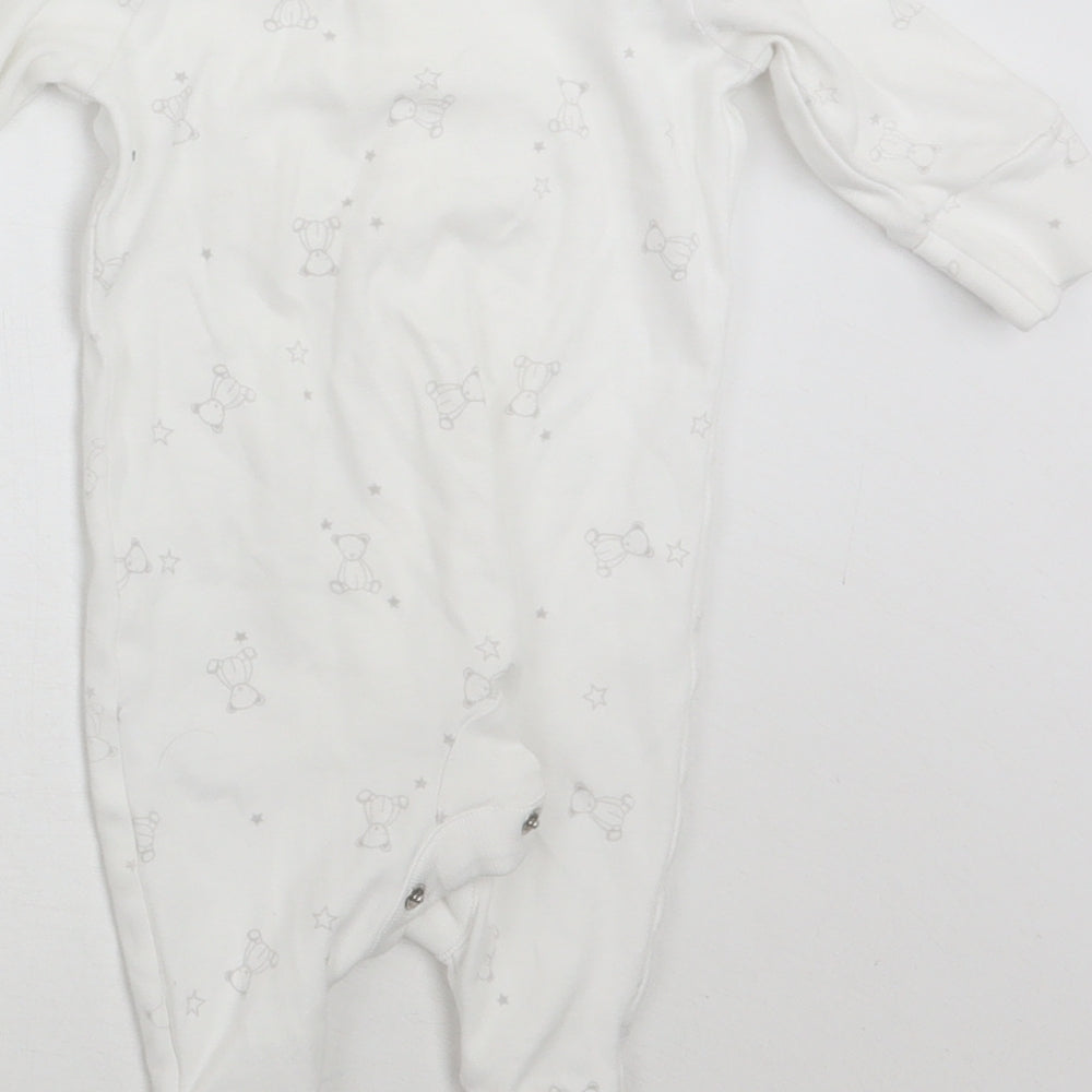 NEXT Baby White Geometric  Babygrow One-Piece Size 0-3 Months