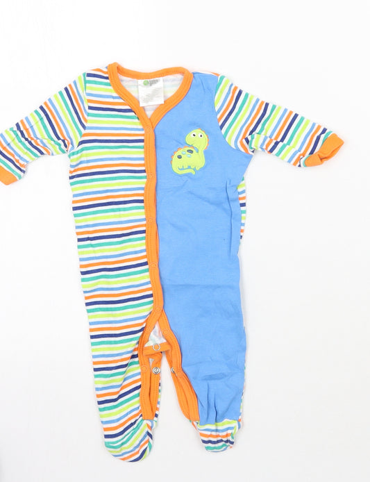 BabyGear Baby Blue Striped  Babygrow One-Piece Size 0-3 Months