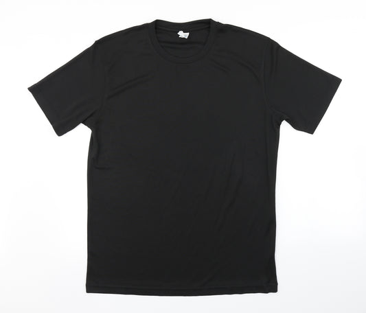 Preworn Mens Black   Basic T-Shirt Size L