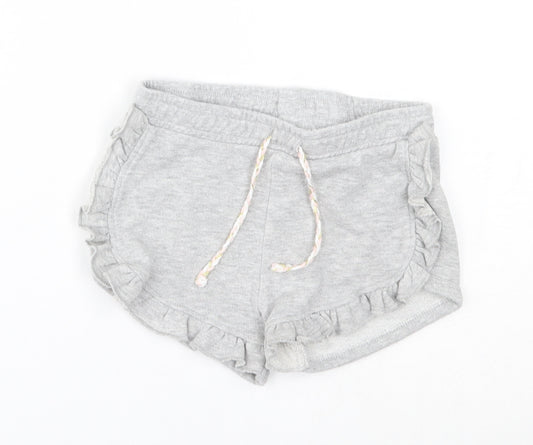 Matalan Girls Grey   Sweat Shorts Size 5 Years -