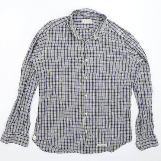 Tintoria Mens Multicoloured Check   Dress Shirt Size 15.5