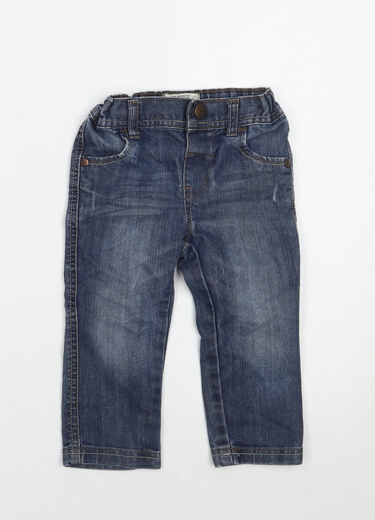 Marks and Spencer Boys Blue   Straight Jeans Size 2 Years