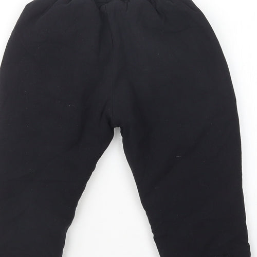 Preworn Boys Black   Cargo Trousers Size 5 Years