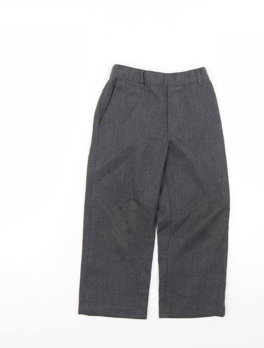 George Boys Grey   Cropped Trousers Size 3-4 Years - school wear