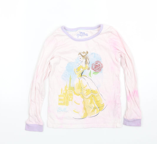 M&S Girls Pink   Top Pyjama Top Size 6-7 Years  - Disney