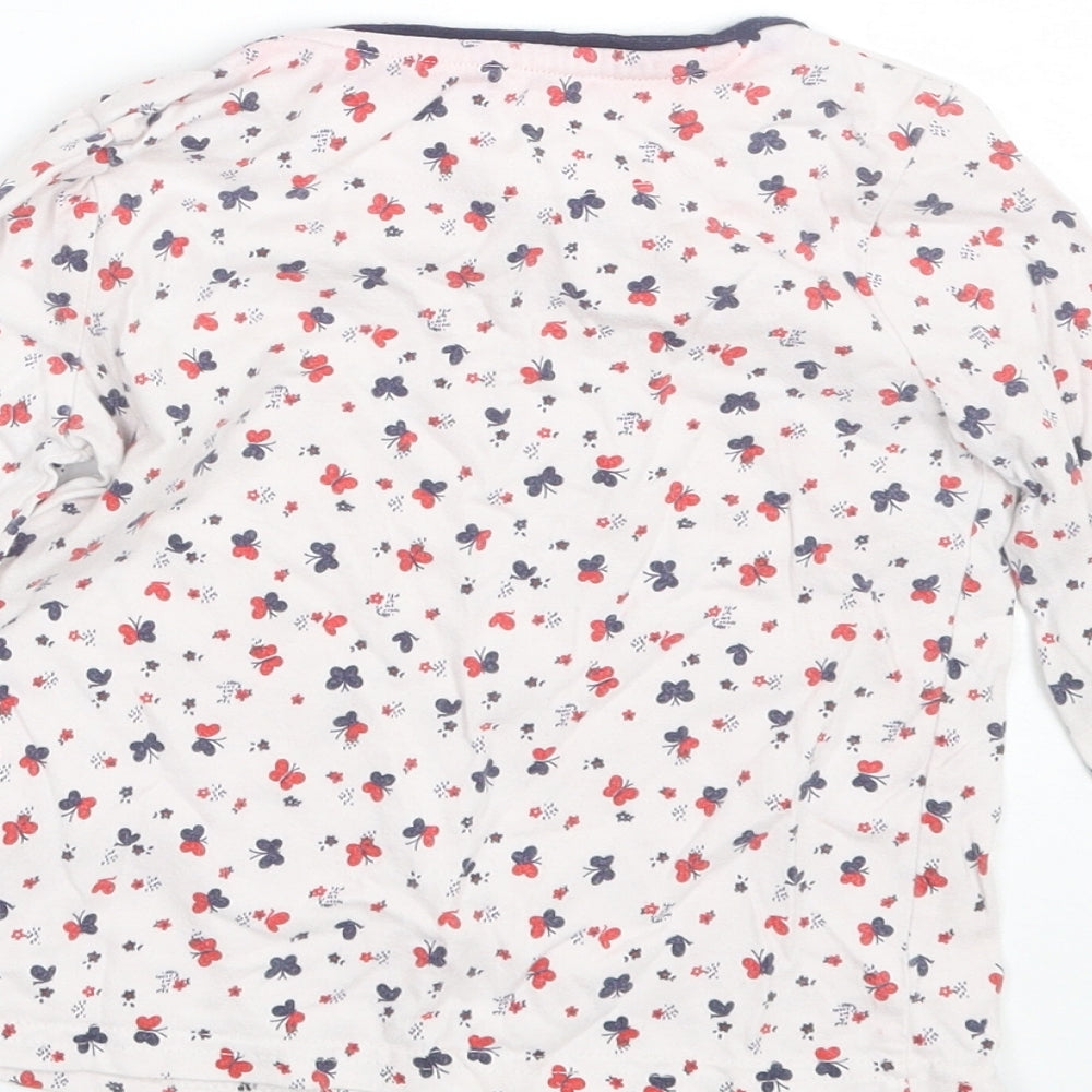 George Girls White Floral  Top Pyjama Top Size 3-4 Years