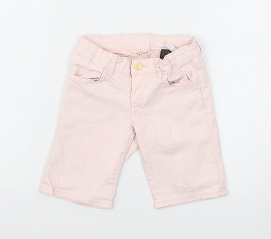 H&M Girls Pink   Chino Shorts Size 6 Years
