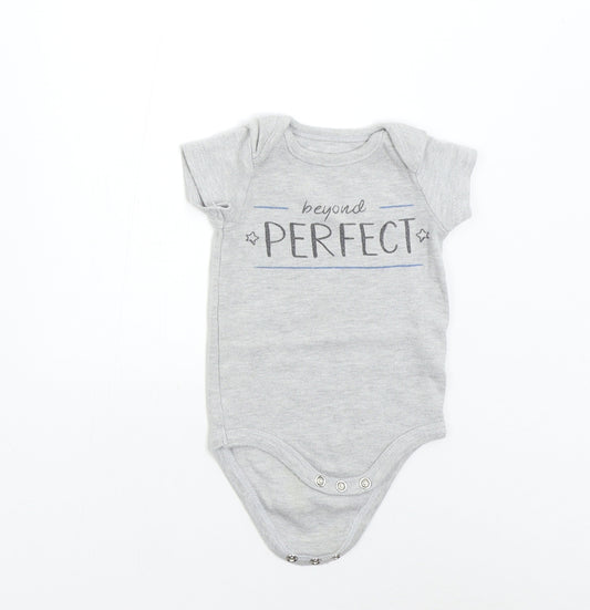 Studio Retail Baby Grey   Babygrow One-Piece Size 0-3 Months  - Beyond Perfect