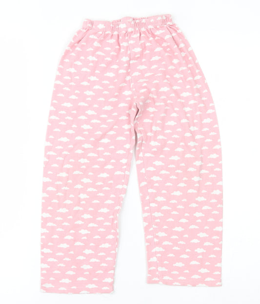 Preworn Girls Pink    Pyjama Pants Size 5-6 Years