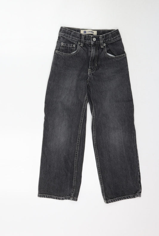 Gap Boys Grey  Denim Straight Jeans Size 6 Years