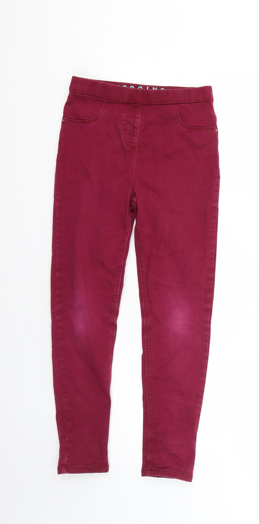 George Girls Purple   Skinny Jeans Size 9-10 Years