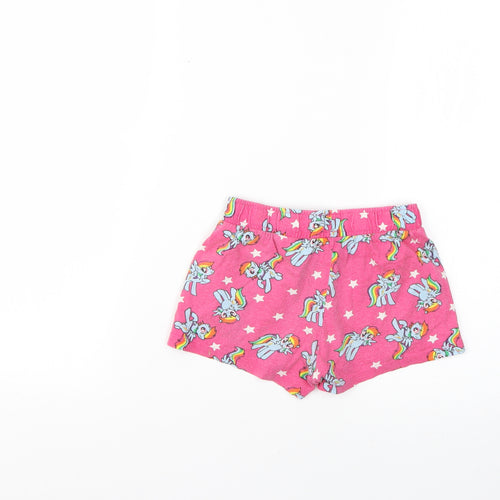 My Little Pony Girls Pink Geometric   Pyjama Pants Size 6-7 Years