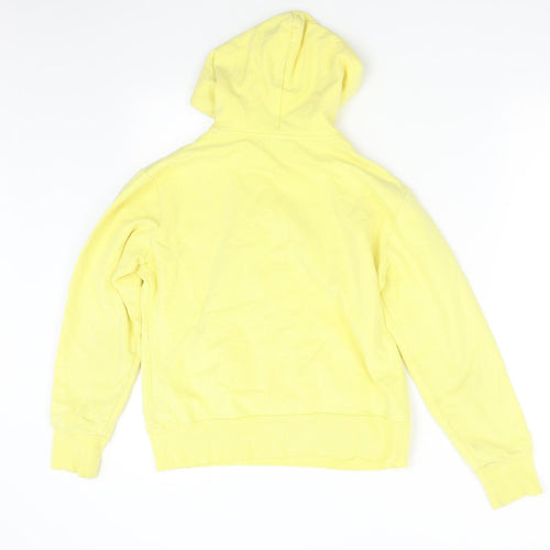 Henleys Womens Yellow   Pullover Hoodie Size S