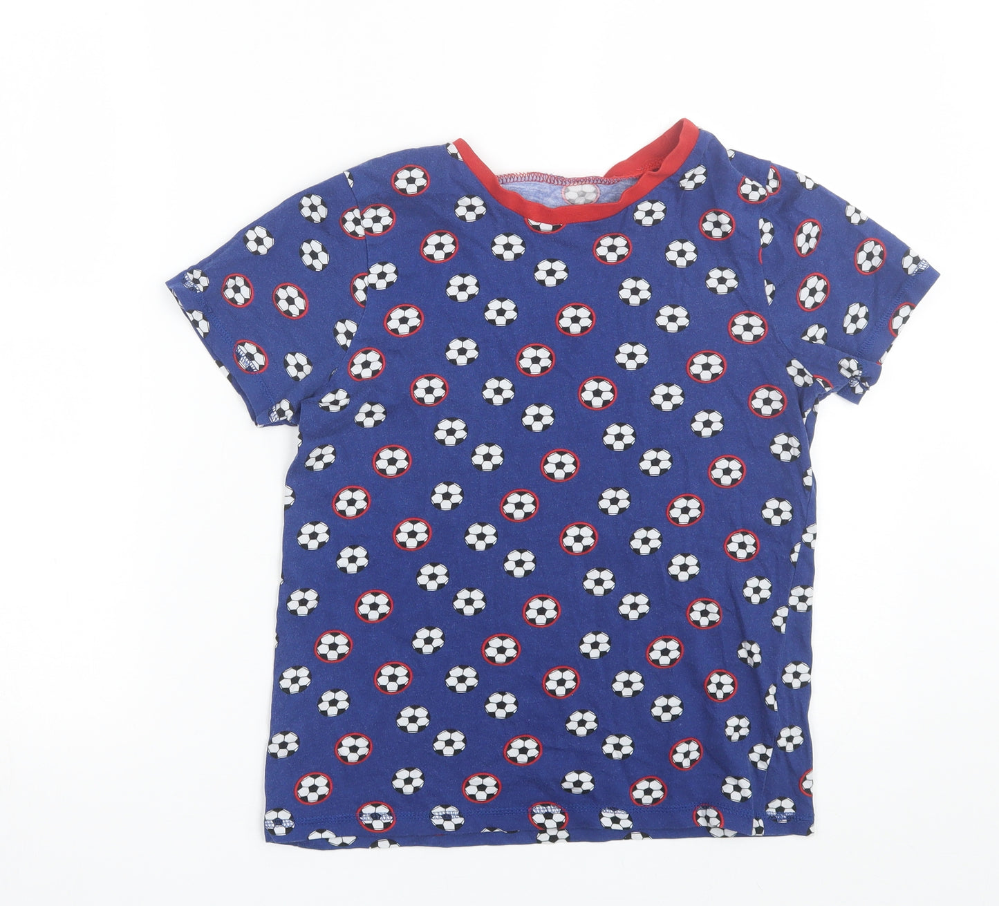 George Boys Blue Polka Dot   Pyjama Top Size 11-12 Years