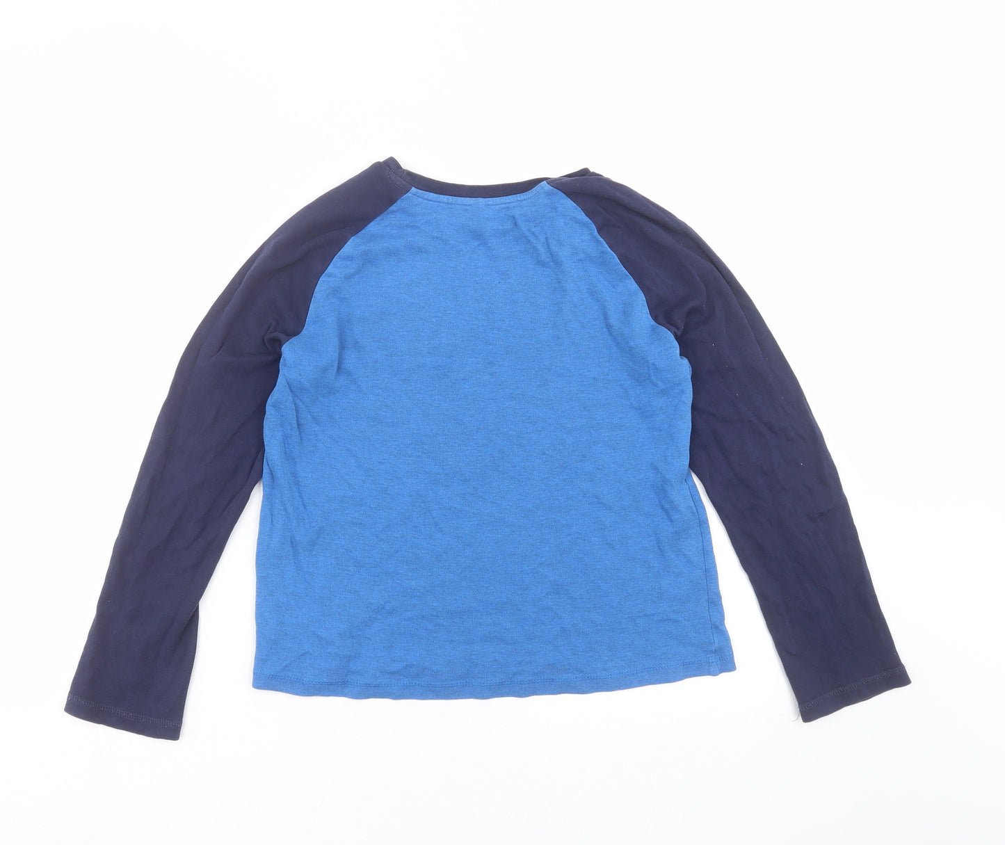 George Boys Blue Solid   Pyjama Top Size 11-12 Years