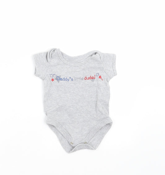 BHS Baby Grey   Babygrow One-Piece Size Newborn  - little dude