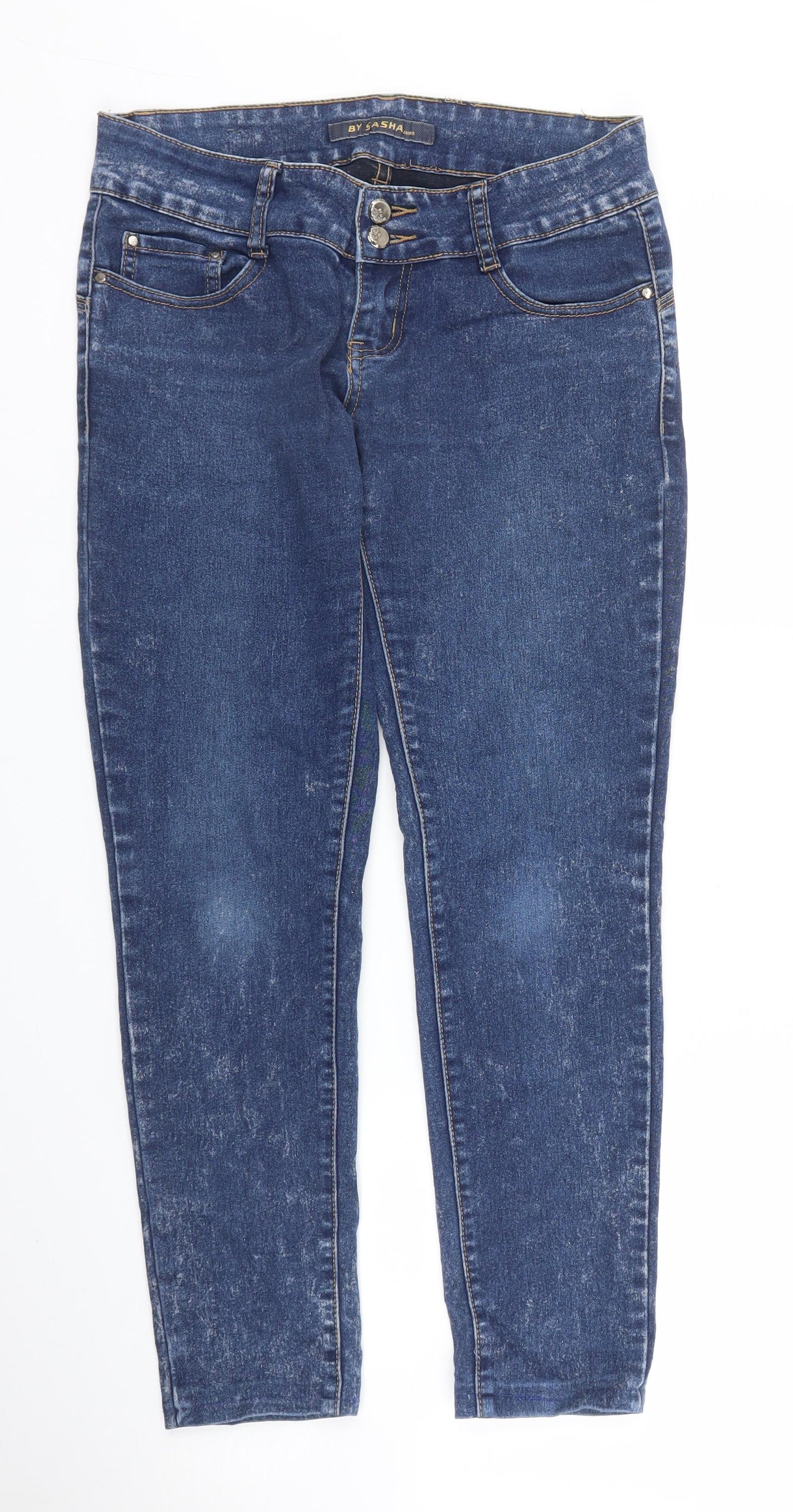 Sasha Womens Blue  Denim Skinny Jeans Size 10 L26 in
