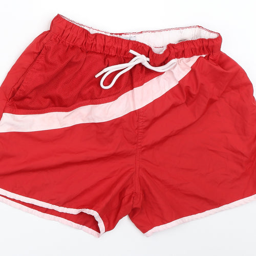Brave Soul Mens Red   Bermuda Shorts Size L