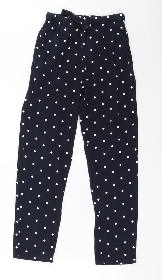 Threadboys Boys Black Polka Dot   Pyjama Pants Size 9-10 Years