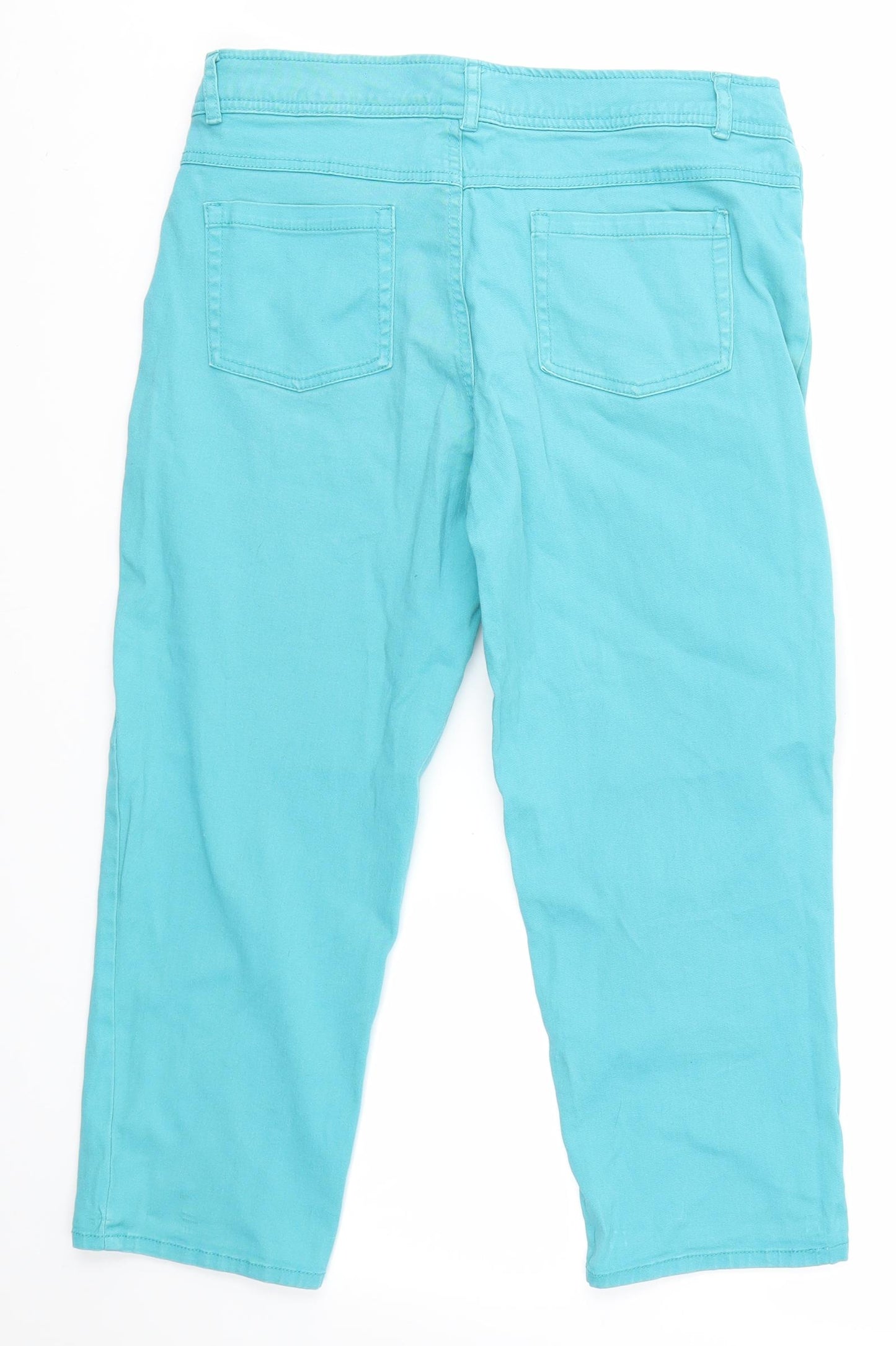 Denim 24/7 Womens Blue   Cropped Jeans Size 12 L21 in