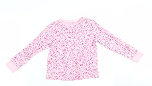 Lilly & Dan Girls Pink Floral   Pyjama Top Size 7-8 Years