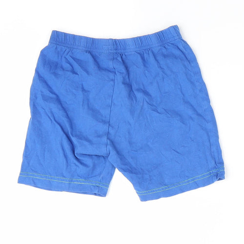 Florence and Fred Boys Blue Solid   Sleep Shorts Size 4-5 Years