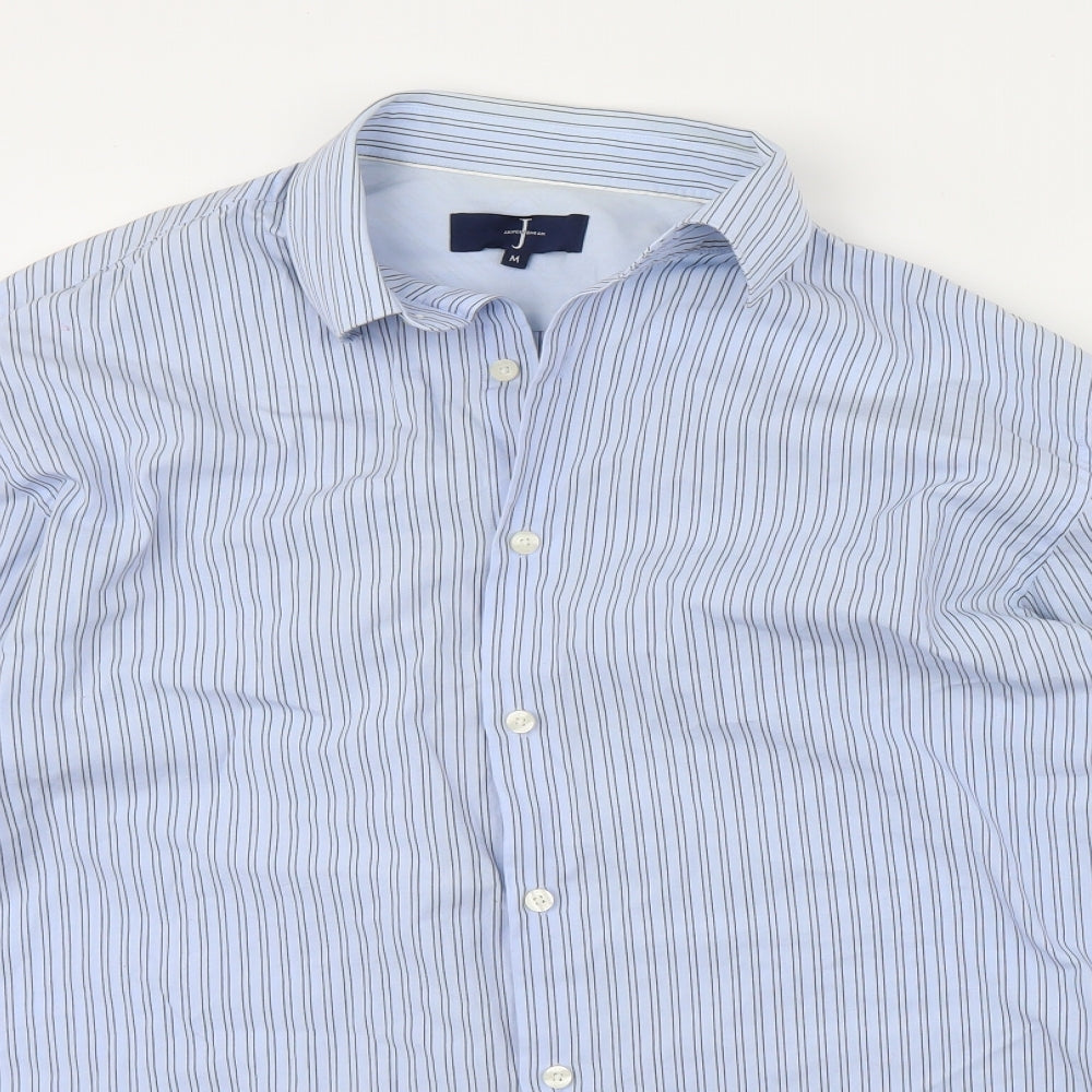 Jasper Conran Mens Blue Striped   Dress Shirt Size M
