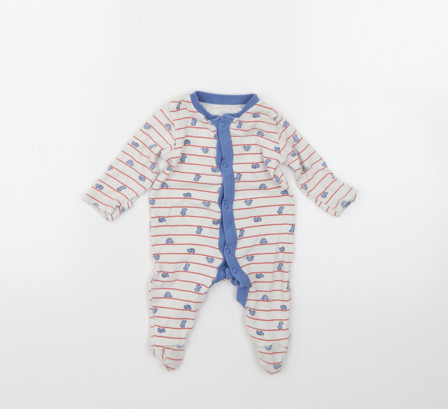 Matalan Baby Multicoloured Striped  Babygrow One-Piece Size Newborn