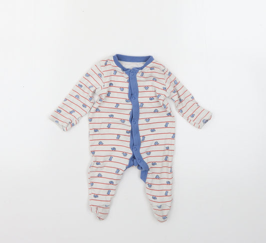 Matalan Baby Multicoloured Striped  Babygrow One-Piece Size Newborn