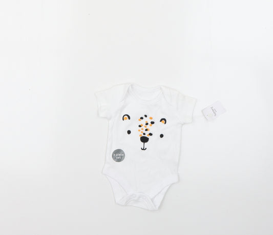 Nutmeg Baby White   Babygrow One-Piece Size 0-3 Months